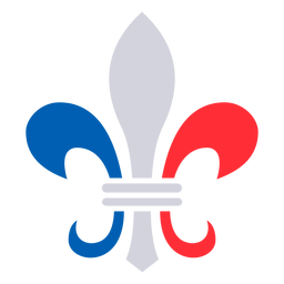 Fleur de lis französische Wohnung PNG-Design