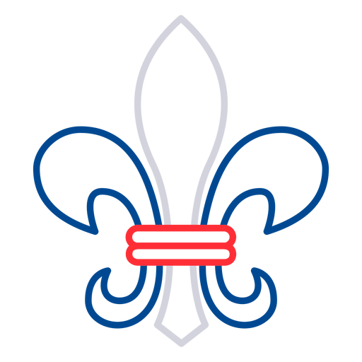 Fleur de lis heraldry French PNG Design