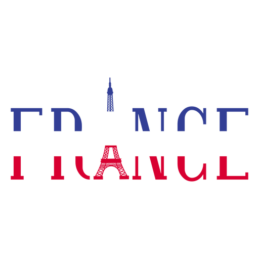 Letras França Eiffel Desenho PNG