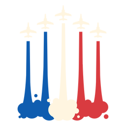Celebração da Bastilha da Força Aérea Francesa Desenho PNG