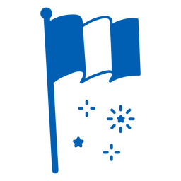 Bandera francesa Bastilla llena de trazo Diseño PNG