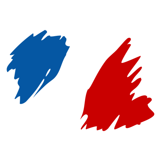 Doodle da bandeira francesa Desenho PNG