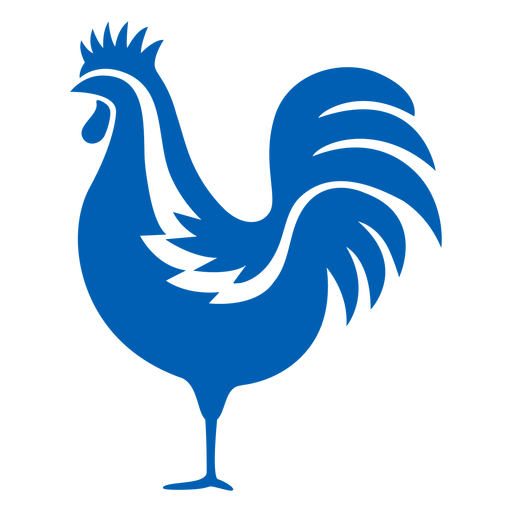 French rooster Bastille cut-out PNG Design