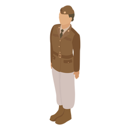 Garnisonsmütze Uniform flach PNG-Design
