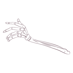 Ossos de mão desenhados à mão Desenho PNG
