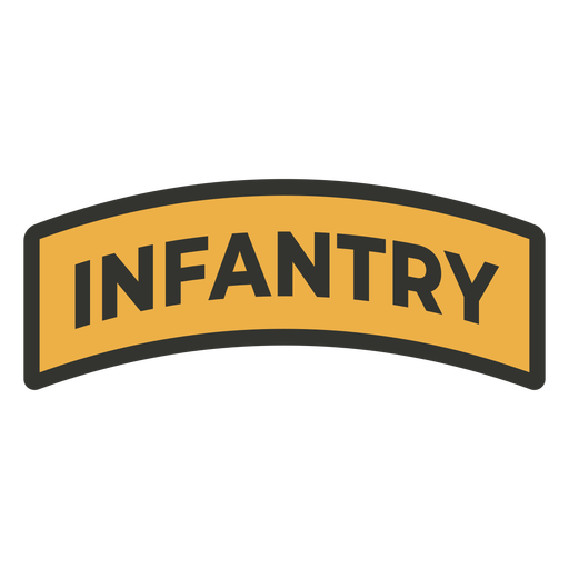 Emblema de patch de infantaria Desenho PNG