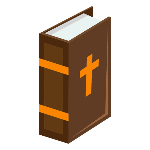 Biblia de pie isométrica plana Diseño PNG