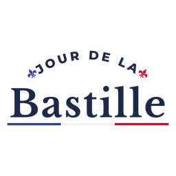 Jour de la Bastille heraldry lettering PNG Design Transparent PNG