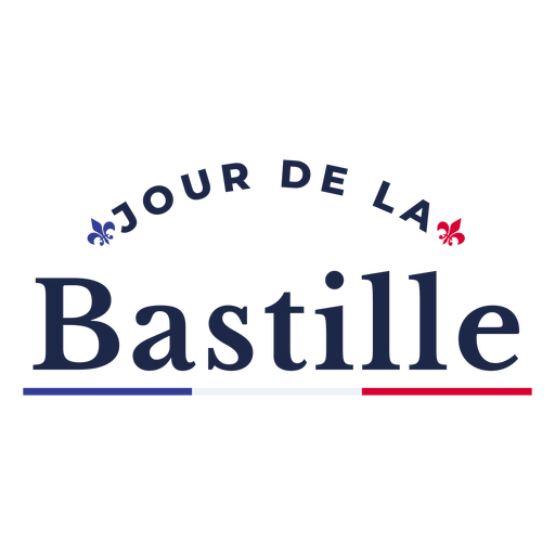 Letras de heráldica de Jour de la Bastille Diseño PNG