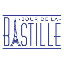 Letras Jour de la Bastille Desenho PNG