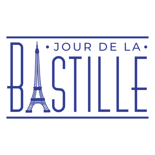 Letras Jour de la Bastille Desenho PNG