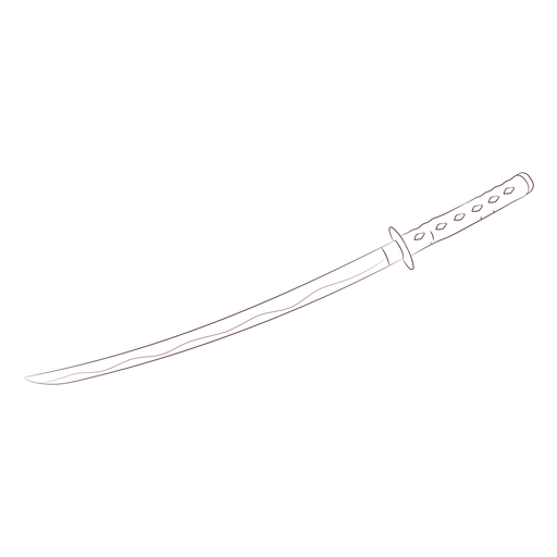 Katana samurai desenhada à mão Desenho PNG