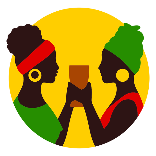 Apartamento Kikombe cha Umoja Kwanzaa Diseño PNG