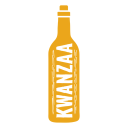 Botella Kwanzaa vertical Transparent PNG