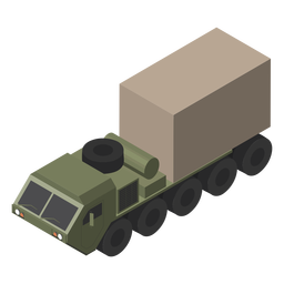 Military trucks isometric flat PNG Design Transparent PNG