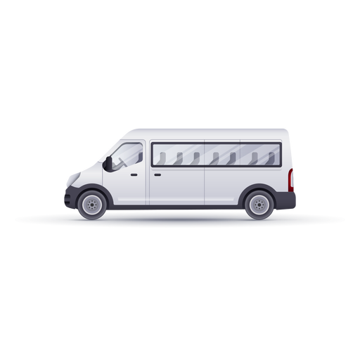 Minibusseite realistisch PNG-Design