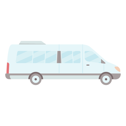 Mini-bus van side flat PNG Design