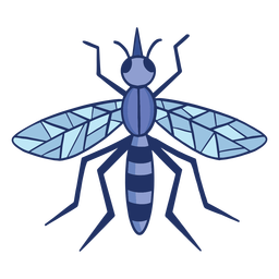 Mosquito color-stroke PNG Design
