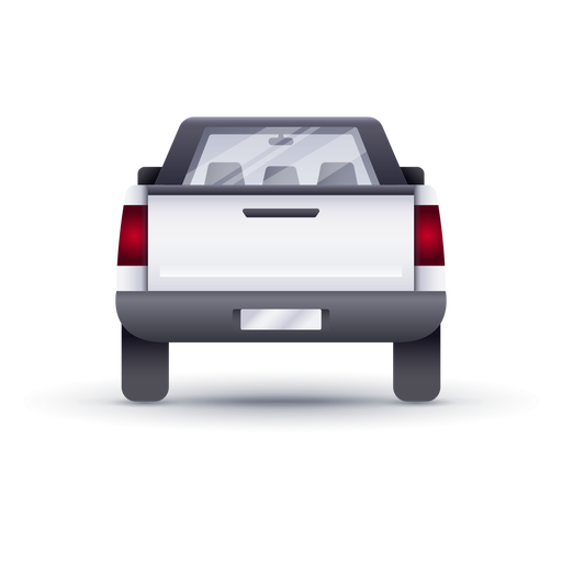 Pick-up back realistic PNG Design