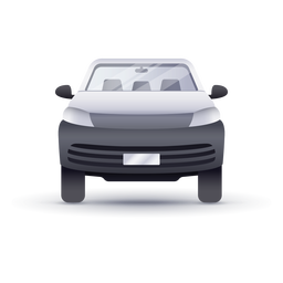 Pick-up frontal realista Diseño PNG