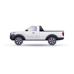 Lado da pick-up realista Desenho PNG