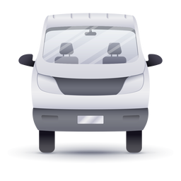 Pick-up truck front realistic PNG Design