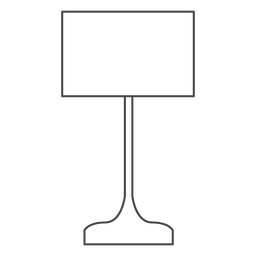 Rechteckiger Lampenschirmhub PNG-Design