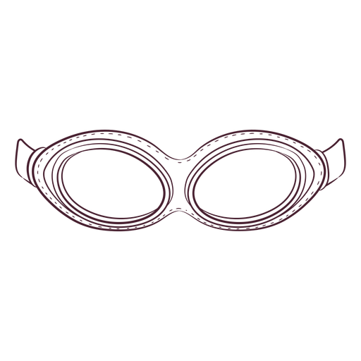 Retro motorcycle goggles hand-drawn PNG Design