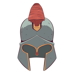 Ilustração de capacete romano Desenho PNG