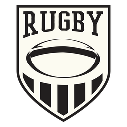 Insignia de escudo de pelota de rugby Transparent PNG
