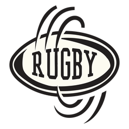 Insignia de giro de pelota de rugby Transparent PNG