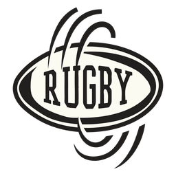 Rugby Ball Turning Badge PNG & SVG Design For T-Shirts