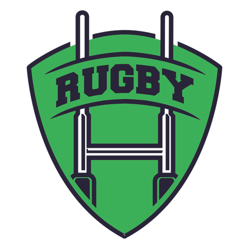 Insignia de poste de rugby Diseño PNG