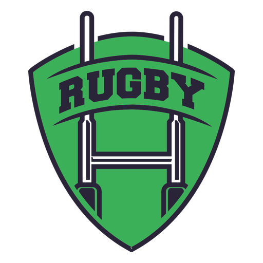 Rugby goal-post badge PNG Design