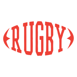 Rugby Letters Shape Ball Badge PNG & SVG Design For T-Shirts