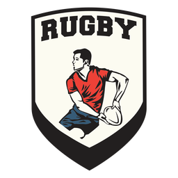 Insignia de jugador de escudo de rugby Transparent PNG