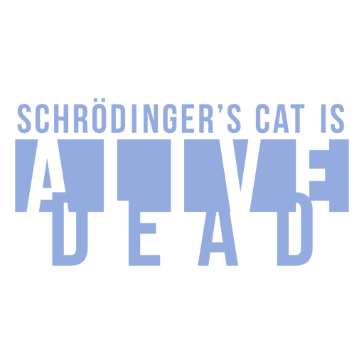 Insignia del gato Schrodingers Diseño PNG