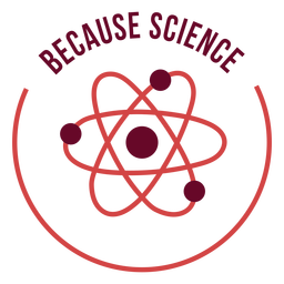 Science matter symbol badge PNG Design