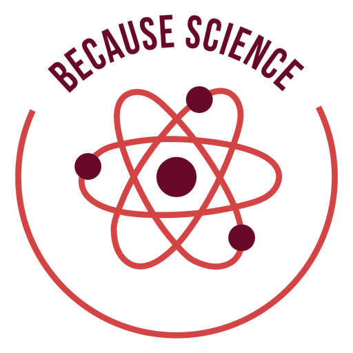 Science matter symbol badge