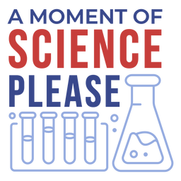 Science moment badge PNG Design