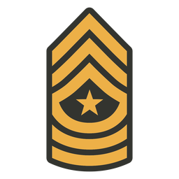 Sergeant major patch badge PNG Design