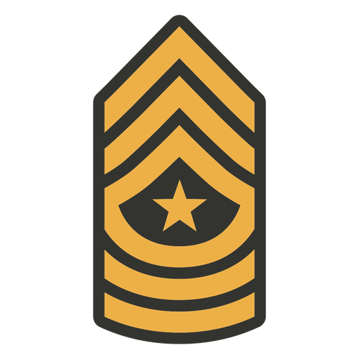 Sergeant-Major-Patch-Abzeichen PNG-Design