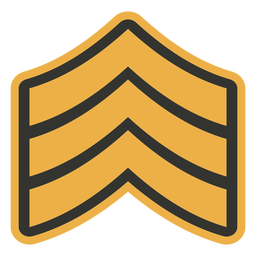 Sergeant patch badge PNG Design