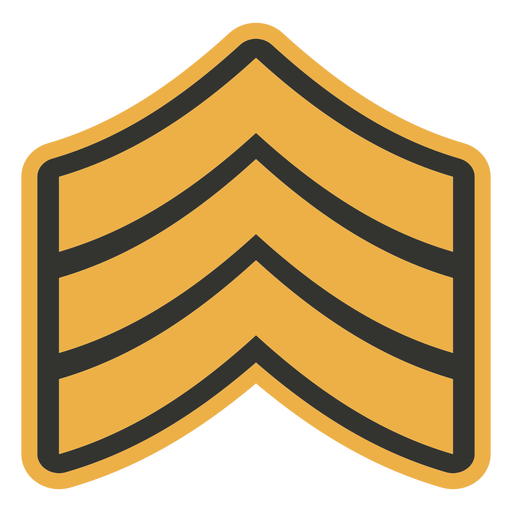 Sergeant-Patch-Abzeichen PNG-Design
