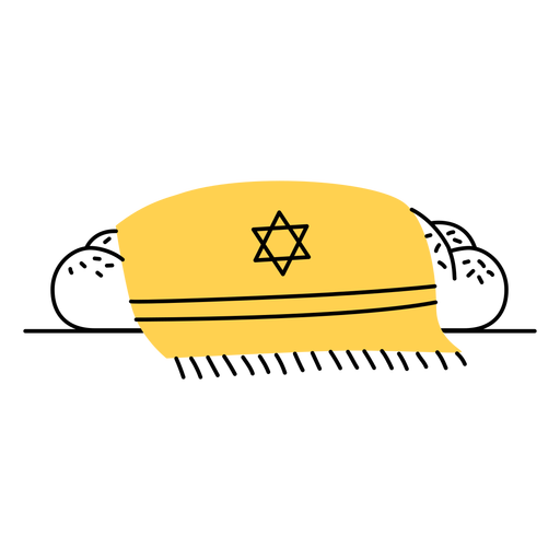 Shabbat Challah Brot gef?llter Schlaganfall PNG-Design