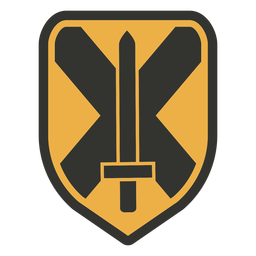 Single sword patch badge PNG Design Transparent PNG