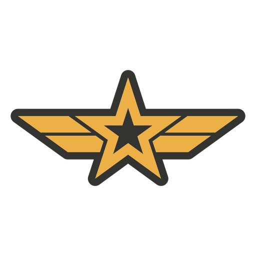 Star lines patch badge PNG Design