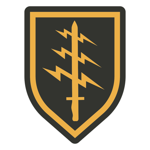 Sword lightning patch badge
