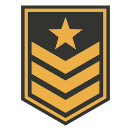 Triangle line military patch badge