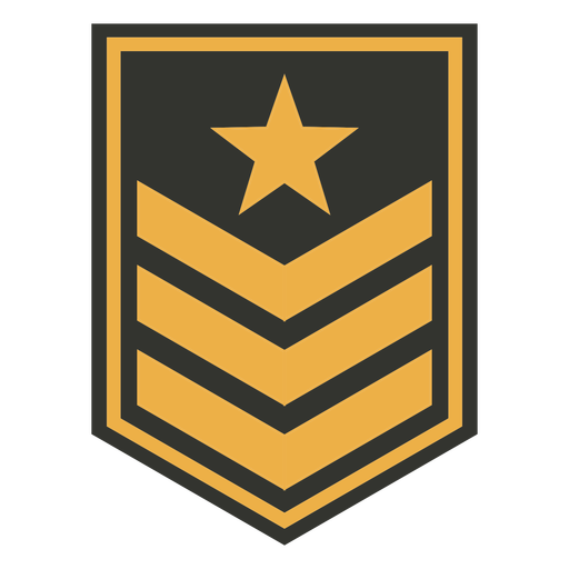 Insignia de parche militar de línea triangular Diseño PNG